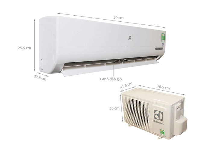 Điều hòa 2 chiều Electrolux ESM09HRF-D2 9000BTU