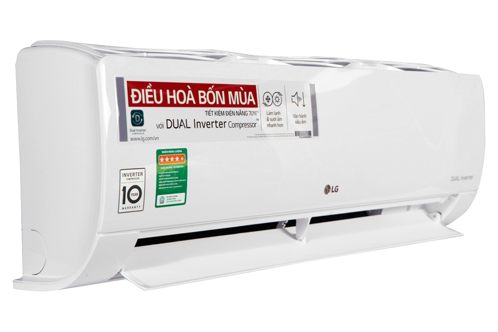 Điều hòa LG tiêu chuẩn 2 chiều Inverter 1HP-9.200BTU B10END