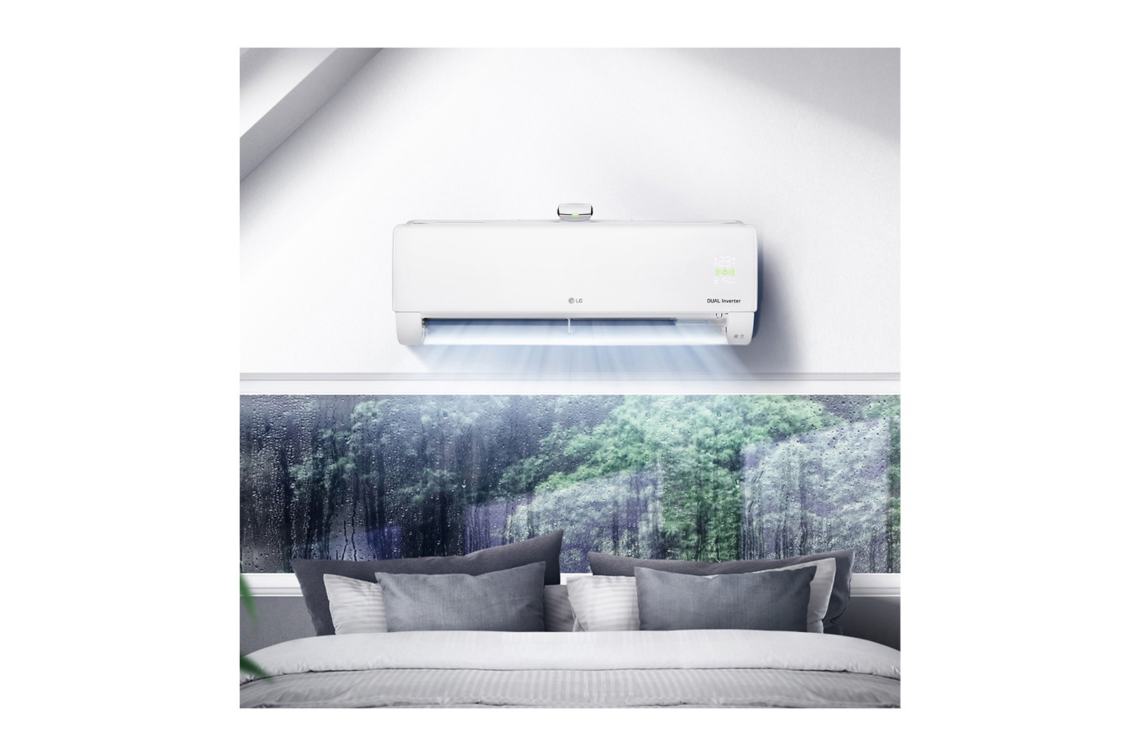 Điều hòa LG Inverter Thanh lọc không khí 2 chiều 12000BTU (1.5HP) B13APF DUALCOOL