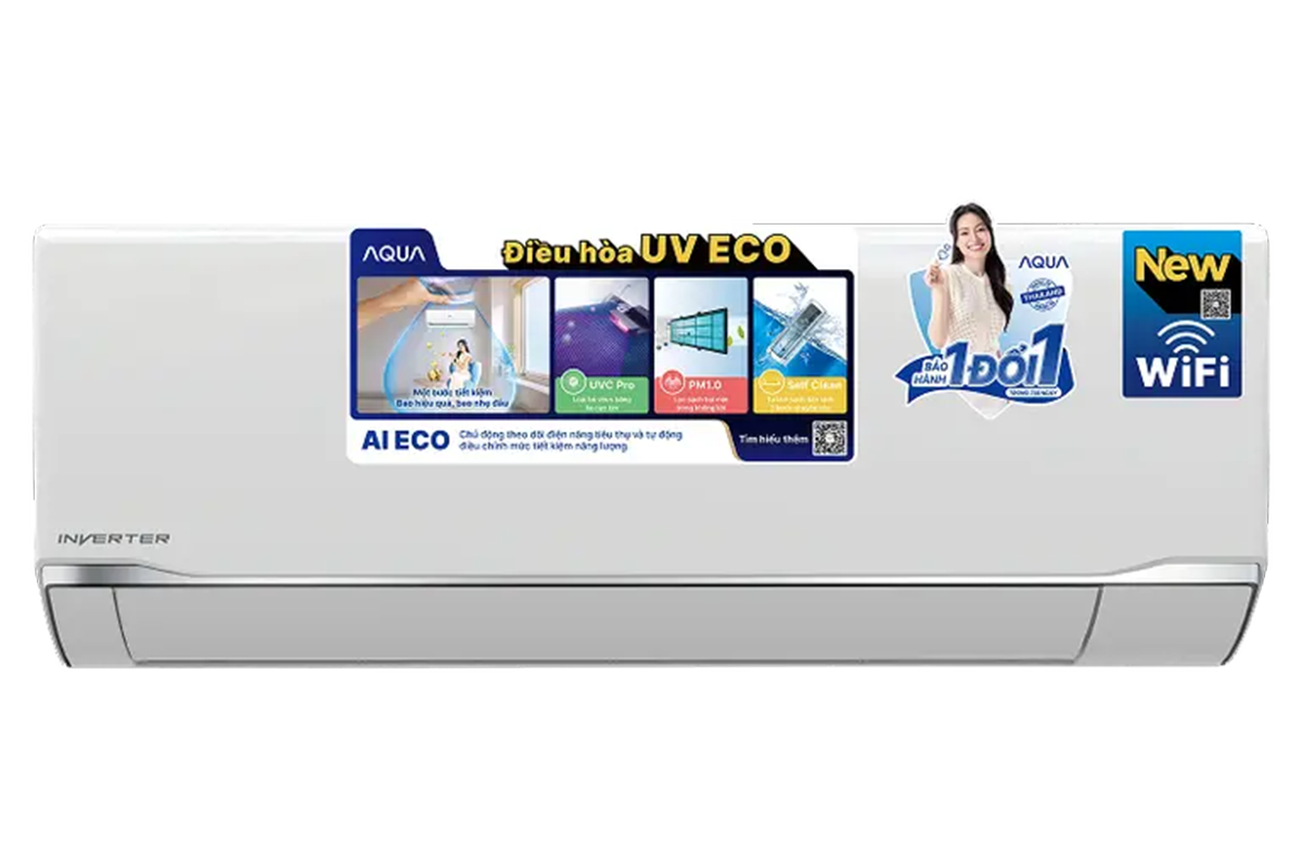 Điều hòa Aqua 1 chiều Inverter 2 HP-18000 BTU AQA-RV18TA
