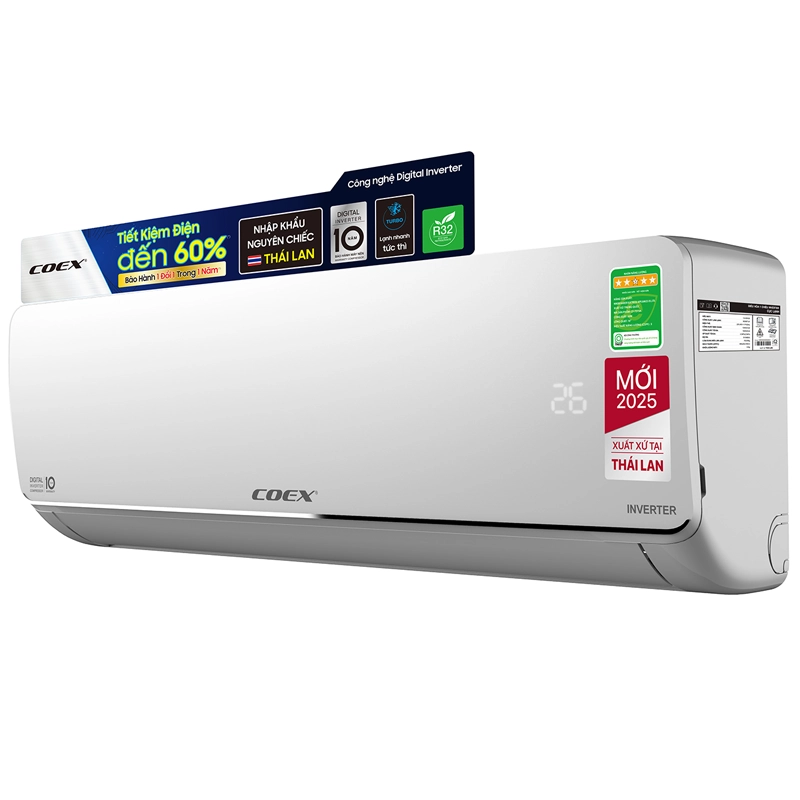 Điều hòa Coex 1 chiều Inverter 1.5HP-12000BTU CA-12IN35