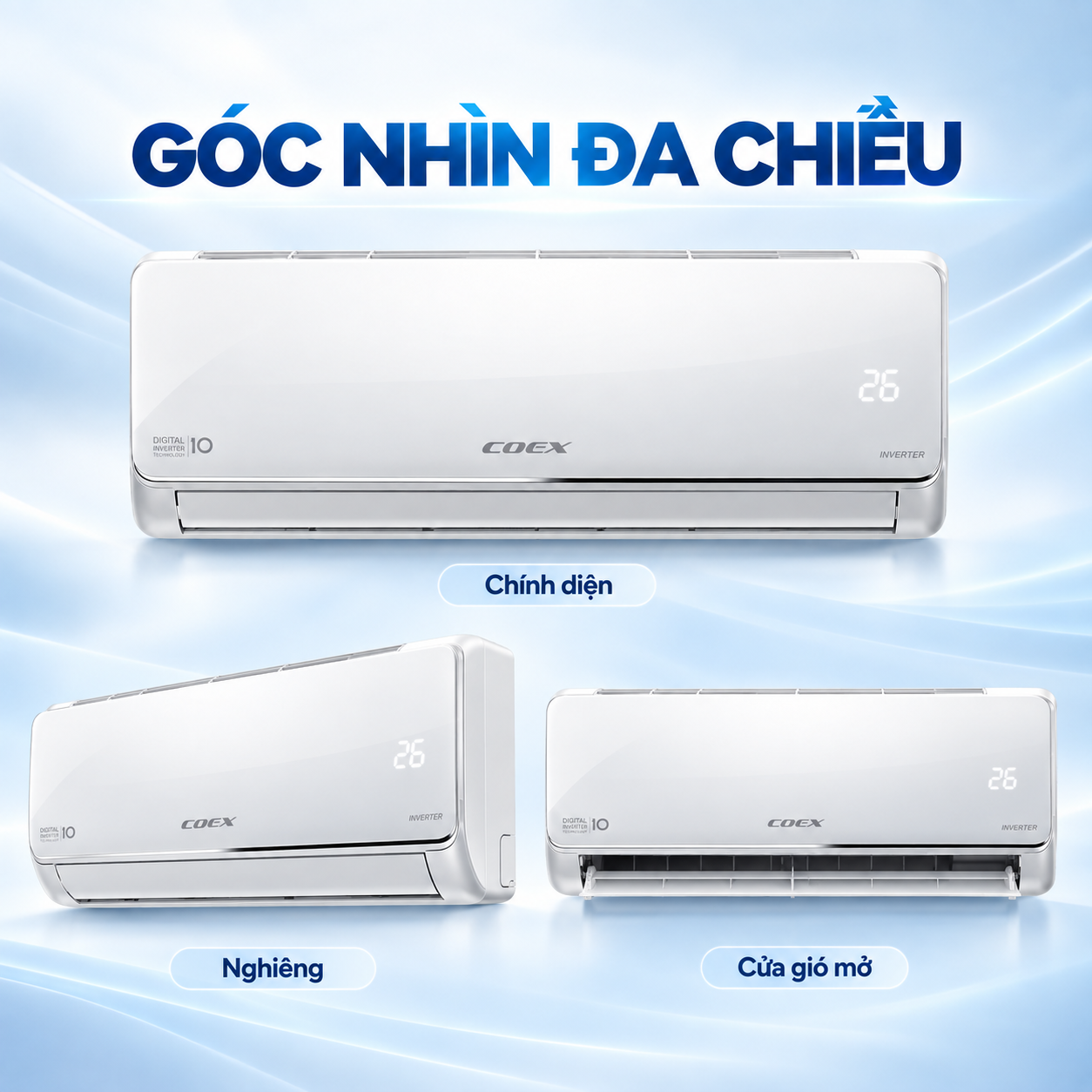 Điều hòa Coex 1 chiều Inverter 9000Btu/1Hp CA-09IN35