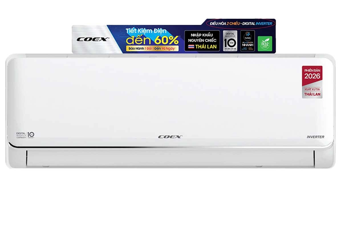 Coex 2 chiều Inverter 12000Btu/1Hp CA-12IN38HP