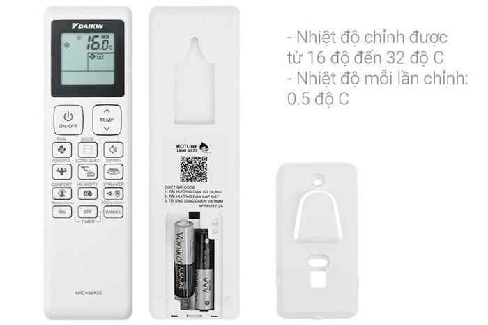 Điều hòa Daikin 1 Chiều Inverter 18.100Btu/2Hp FTKF50ZVMV