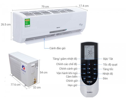 Điều hòa Gree 1 chiều Inverter 12000BTU GWC12MA-K3DNE2I