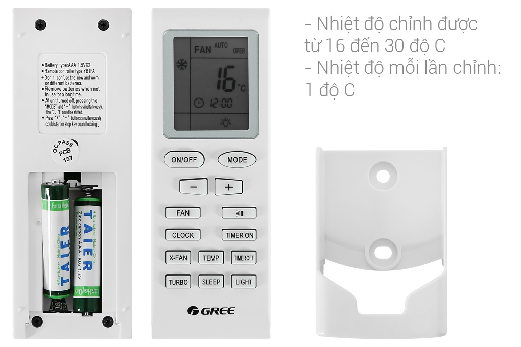 Điều hòa Gree 2 chiều 9000BTU GWH09KB-K6N0C4