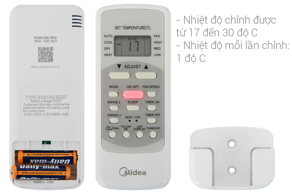 Điều hoà Midea 1 chiều Inverter cao cấp 12.000BTU MSAB-13CRDN8