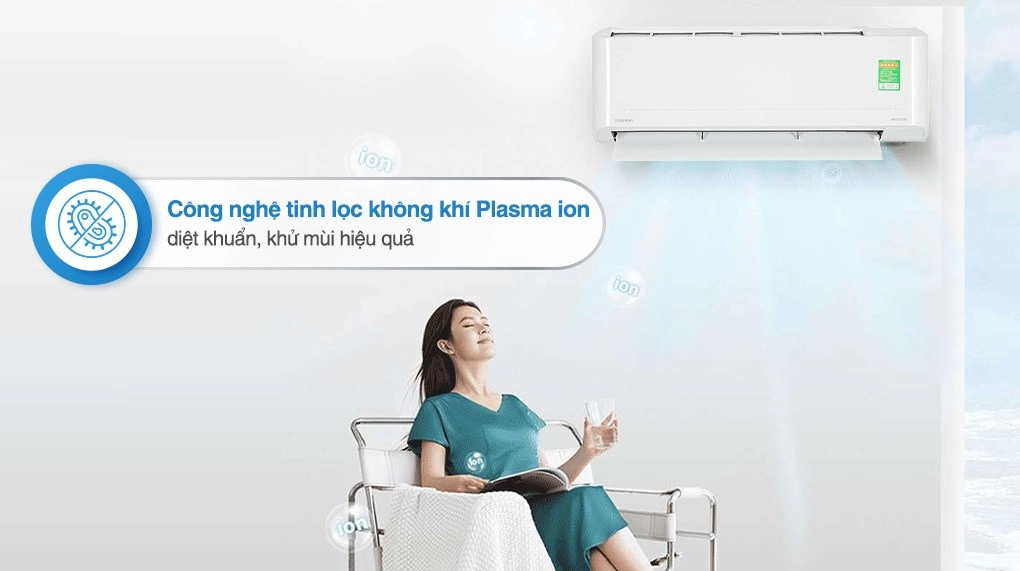 Điều hòa Toshiba 1 Chiều Inverter 24000 BTU/ 2.5 HP RAS-H24E2KCVG-V
