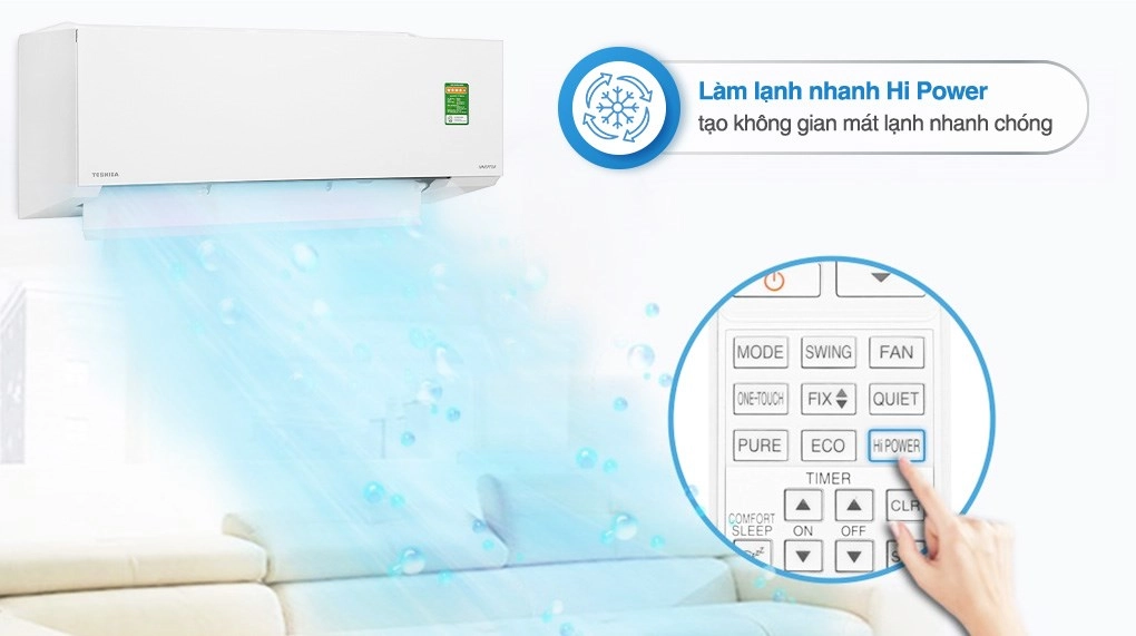 Điều hòa Toshiba 1 Chiều Inverter 24000 BTU/ 2.5 HP RAS-H24E2KCVG-V