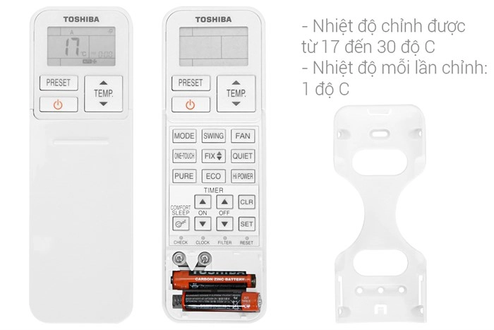 Điều hòa Toshiba 1 Chiều Inverter 24000 BTU/ 2.5 HP RAS-H24E2KCVG-V