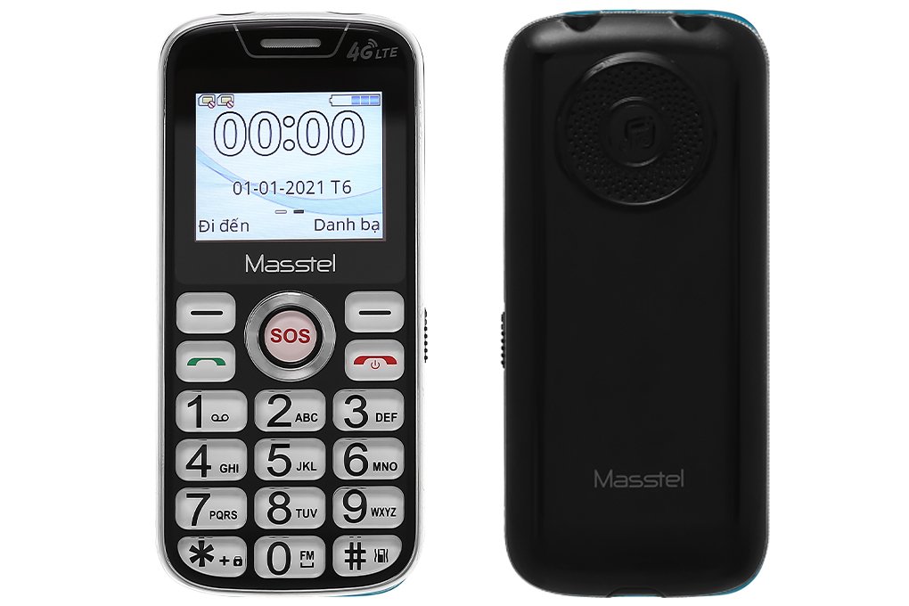 Điện thoại Masstel FAMI 60 4G Đen