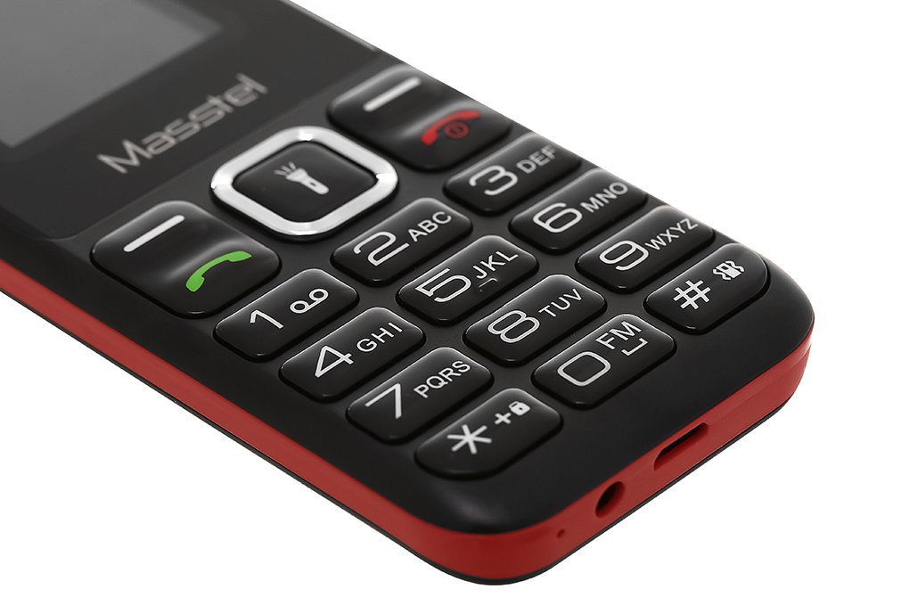 Điện thoại Masstel Izi 10 4G Đen đỏ