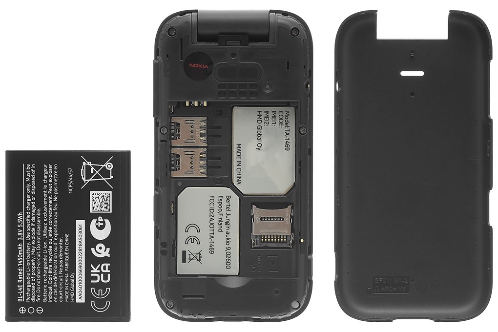 Điện thoại Nokia 2660 Flip DS Đen