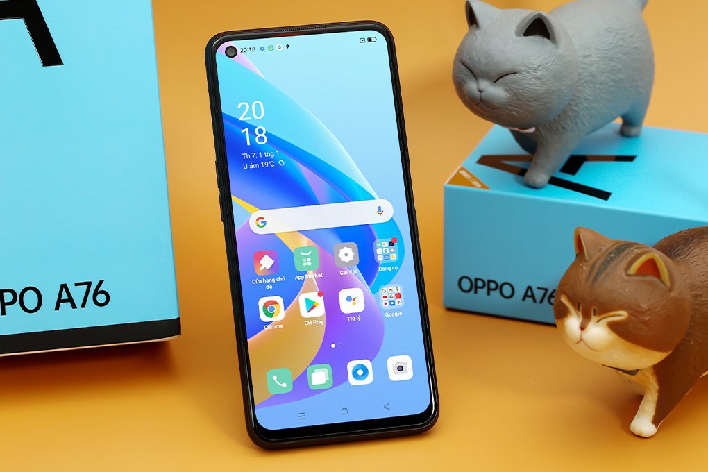 Điện thoại OPPO CPH2375 - A76 Đen Mạnh Mẽ