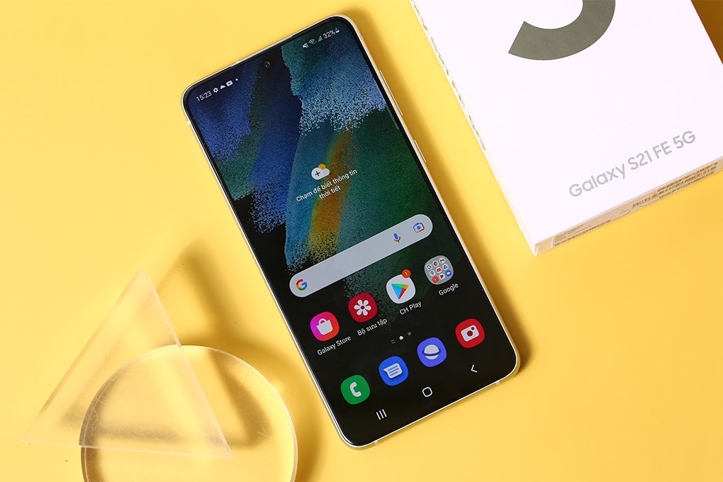 Điện thoại Samsung Galaxy S21 FE 5G (8+128G) G990E Xanh Olive