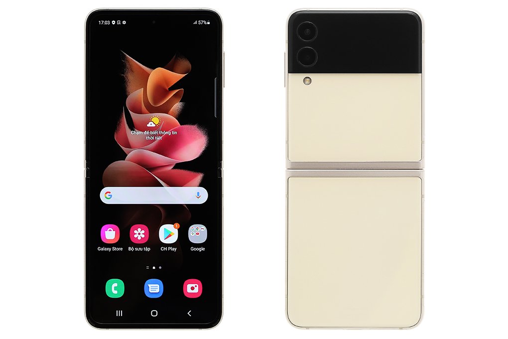 Điện thoại Samsung Galaxy Z Flip 3 5G 128G Kem Ivory - New