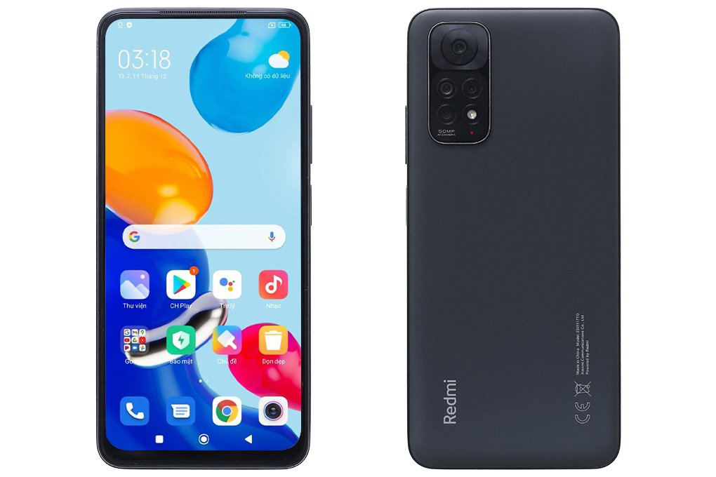 Điện thoại Xiaomi Redmi Note 11 (4+128) Xám