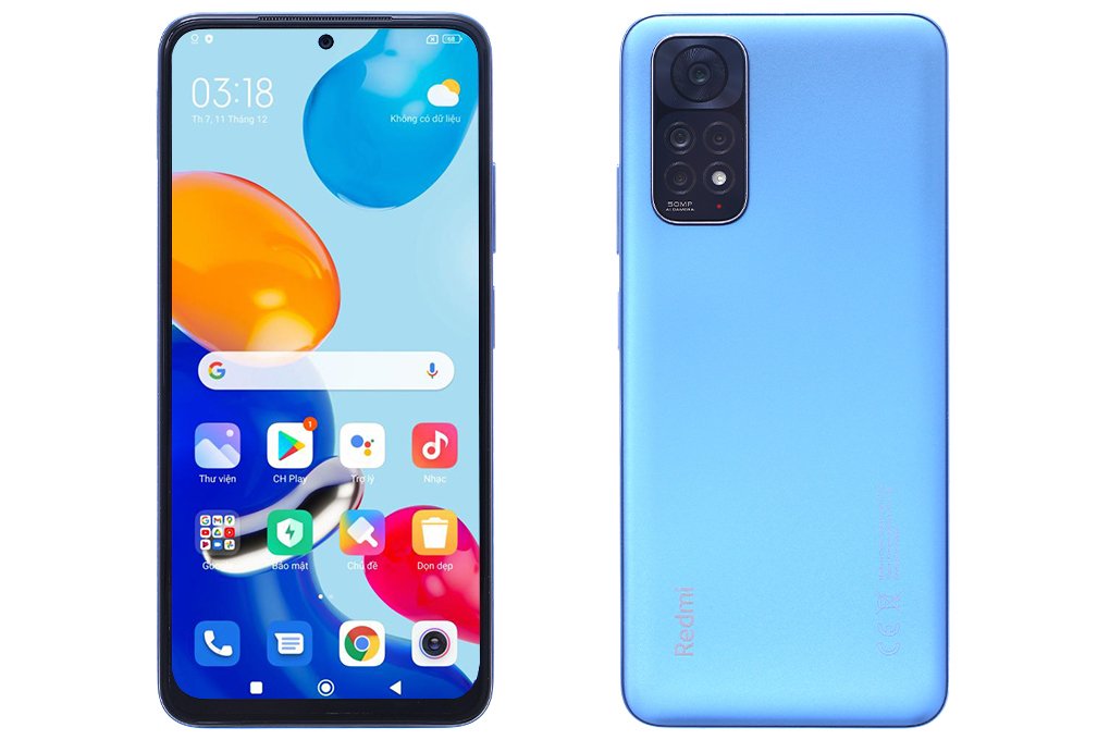 Điện thoại Xiaomi Redmi Note 11 (4+128) Xanh Dương Đậm T-Blue