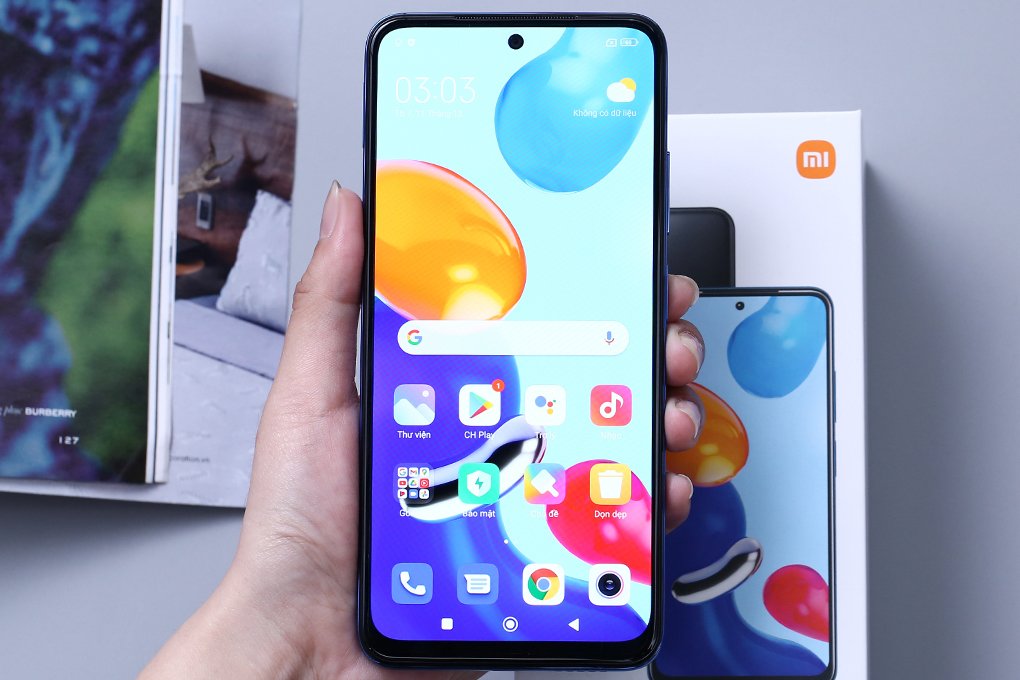 Điện thoại Xiaomi Redmi Note 11 (4+128) Xanh Dương Đậm T-Blue