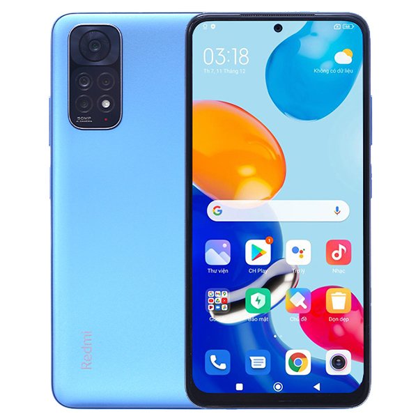 Điện thoại Xiaomi Redmi Note 11 (4+64) Xanh Dương Đậm T-Blue