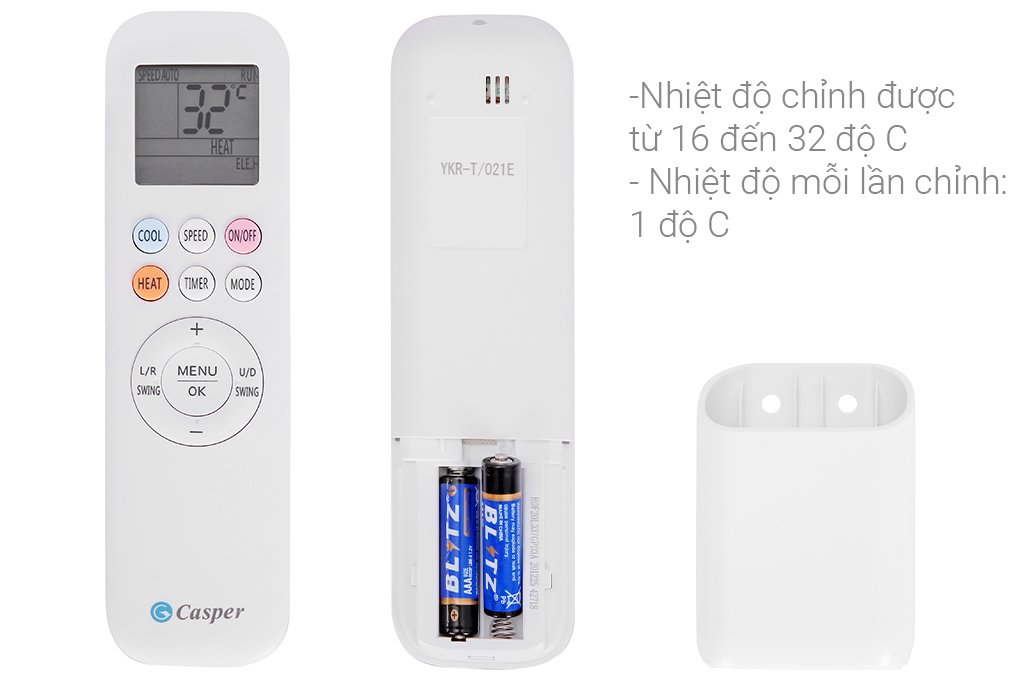 Điều hòa Casper 1 chiều Inverter 1HP-9.000BTU GC-09IS32