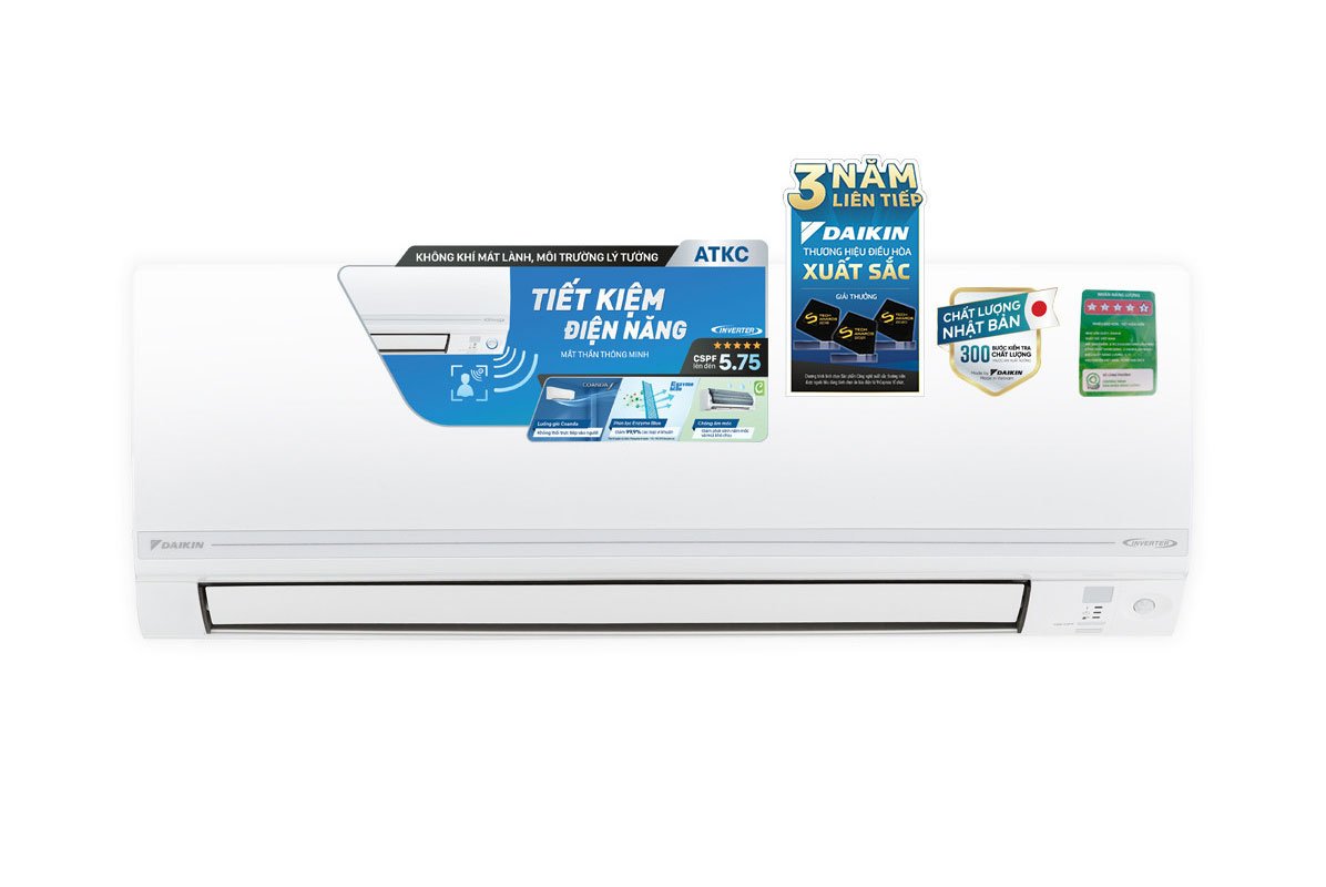 Điều hòa Daikin 1 chiều Inverter 1HP-8.500BTU ATKC25UAVMV