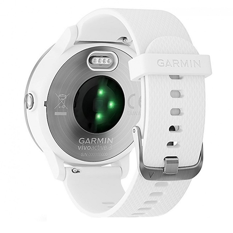Đồng hồ Garmin Vivoactive 3 dây trắng Silicone