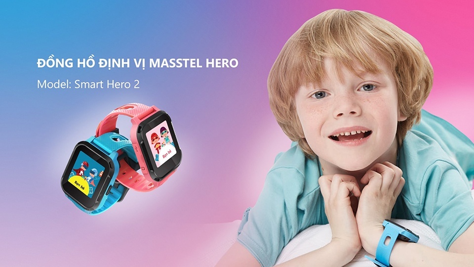 Đồng hồ định vị trẻ em Masstel Smart Hero 2 màu xanh (Blue)