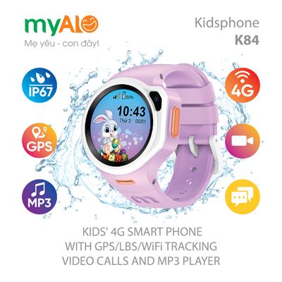Đồng hồ định vị trẻ em MyAlo K84 (Tím)