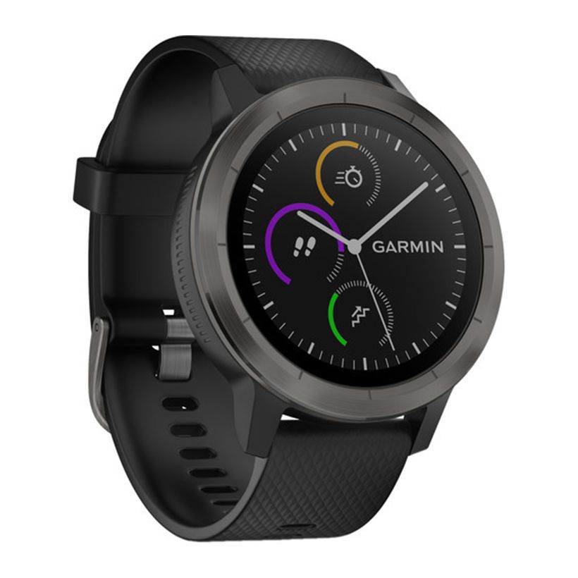 Đồng hồ Garmin Vivoactive 3 Blk/blk, Silicone, Slate