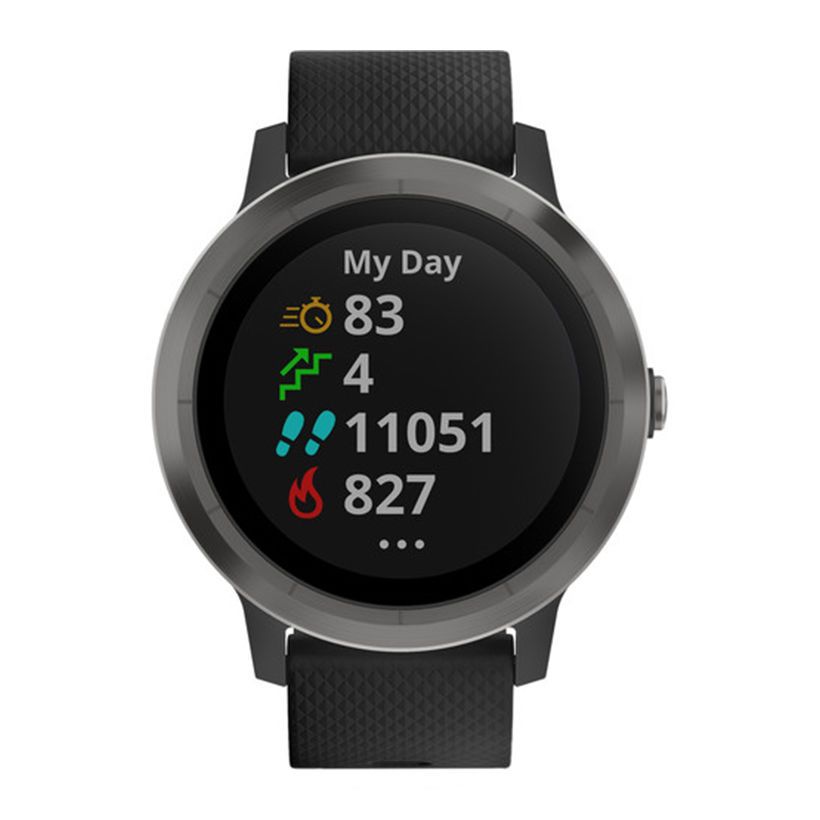 Đồng hồ Garmin Vivoactive 3 Blk/blk, Silicone, Slate
