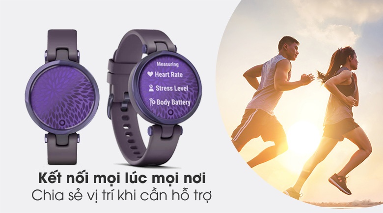 Đồng hồ thông minh Garmin Lily dây silicone tím