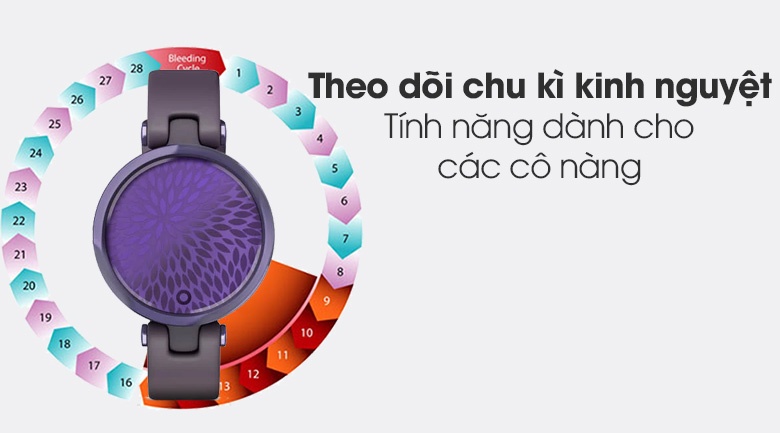 Đồng hồ thông minh Garmin Lily dây silicone tím