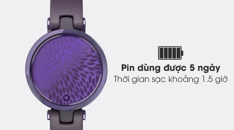 Đồng hồ thông minh Garmin Lily dây silicone tím