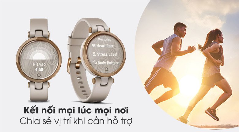Đồng hồ thông minh Garmin Lily dây silicone vàng