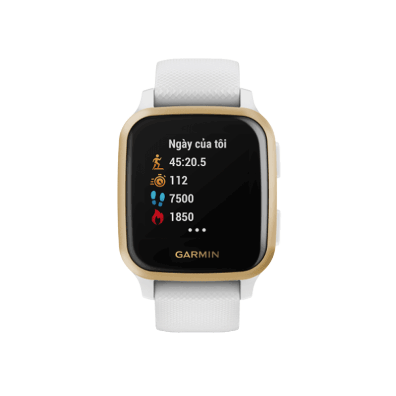Đồng hồ thông minh Garmin Venu SQ Trắng/ Vàng sáng (Demo)