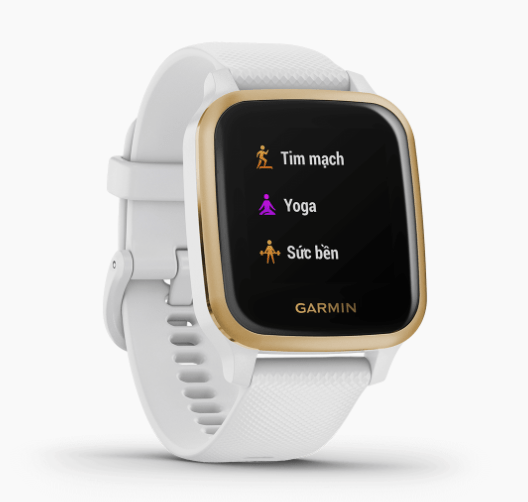 Đồng hồ thông minh Garmin Venu SQ Trắng/ Vàng sáng (Demo)
