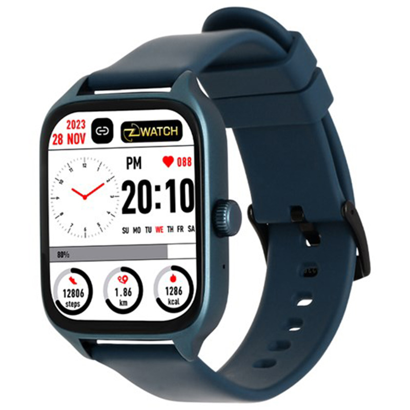 Đồng hồ thông minh Zwatch Z6 44mm màu Xanh (Blue) dây Sillicone