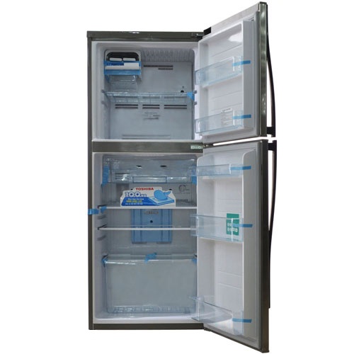 Tủ lạnh 207 Lít Toshiba S21VUB(TS), 2 cánh, ngăn đá trên, màu inox