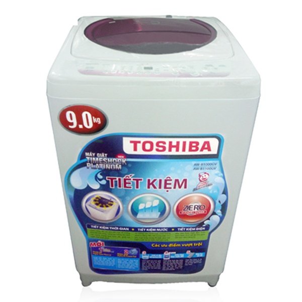 Máy giặt 9 Kg Toshiba B1000GV(WL), lồng đứng, nắp màu hồng