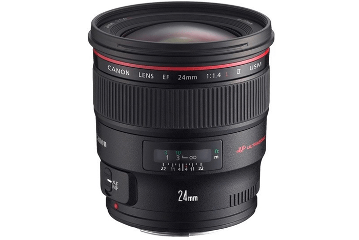 Ống kính Canon EF24mm f/1.4L II USM (Hàng chính hãng LBM)