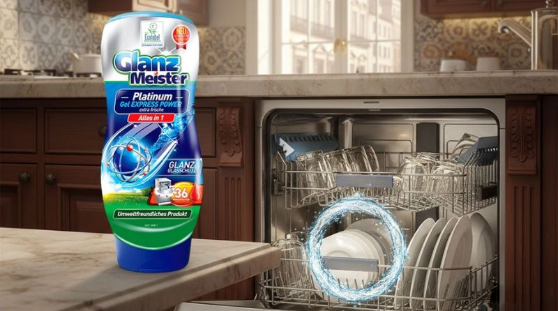 Gel rửa bát Eco GlanzMeister Platinum chai 720ml