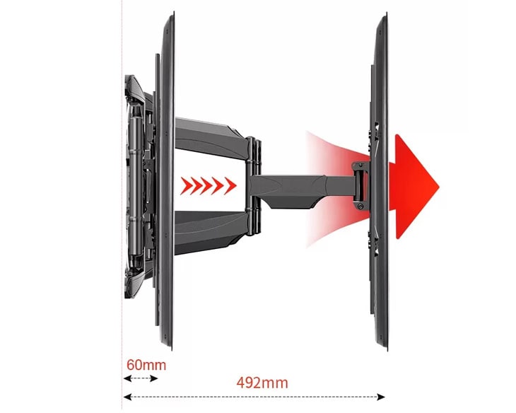 Giá treo Tivi xoay đa năng ErgoTek E66 (32 - 80)