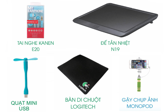 Gói phụ kiện ưu đãi 5 sản phẩm trị giá 450.000đ - BH 30 ngày