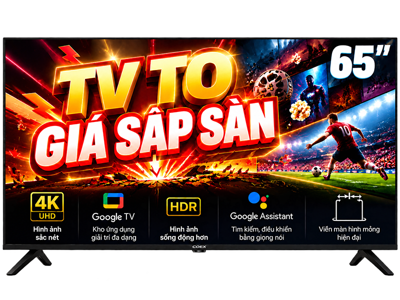 Google TV Coex 4K UHD 65 inch 65UT7002XG