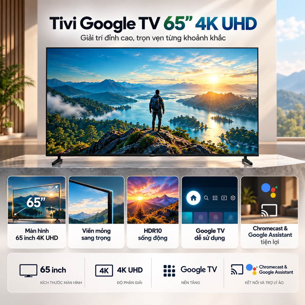 Google TV Coex 4K UHD 65 inch 65UT7002XG