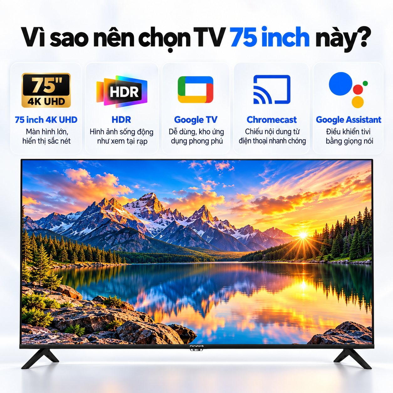Google TV Coex 4K UHD 75 inch 75QA9002XG