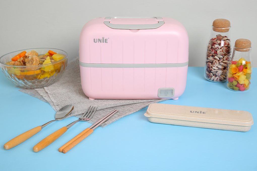 Hộp cơm cắm điện UNIE UV HỒNG