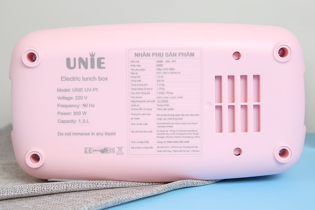 Hộp cơm cắm điện UNIE UV HỒNG