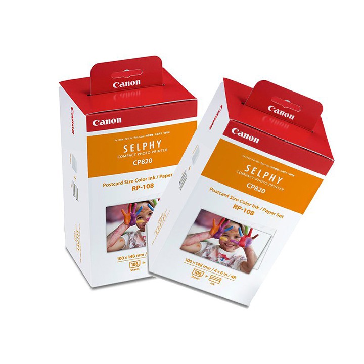 Hộp mực + Giấy in cỡ 4R Canon RP-108